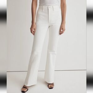 Madewell The Perfect Vintage Flare Jean Size 31 White High Rise Stretch